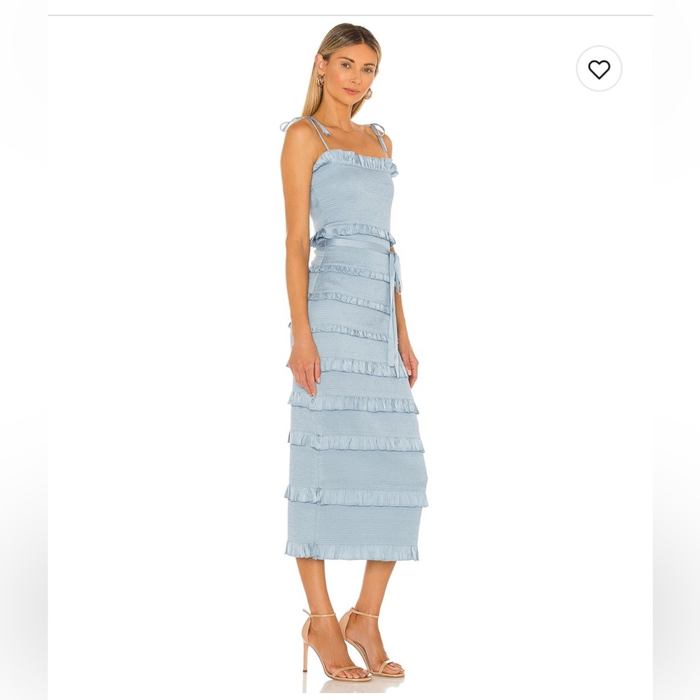 V. Chapman Lily Midi Dress in Cashmere Blue